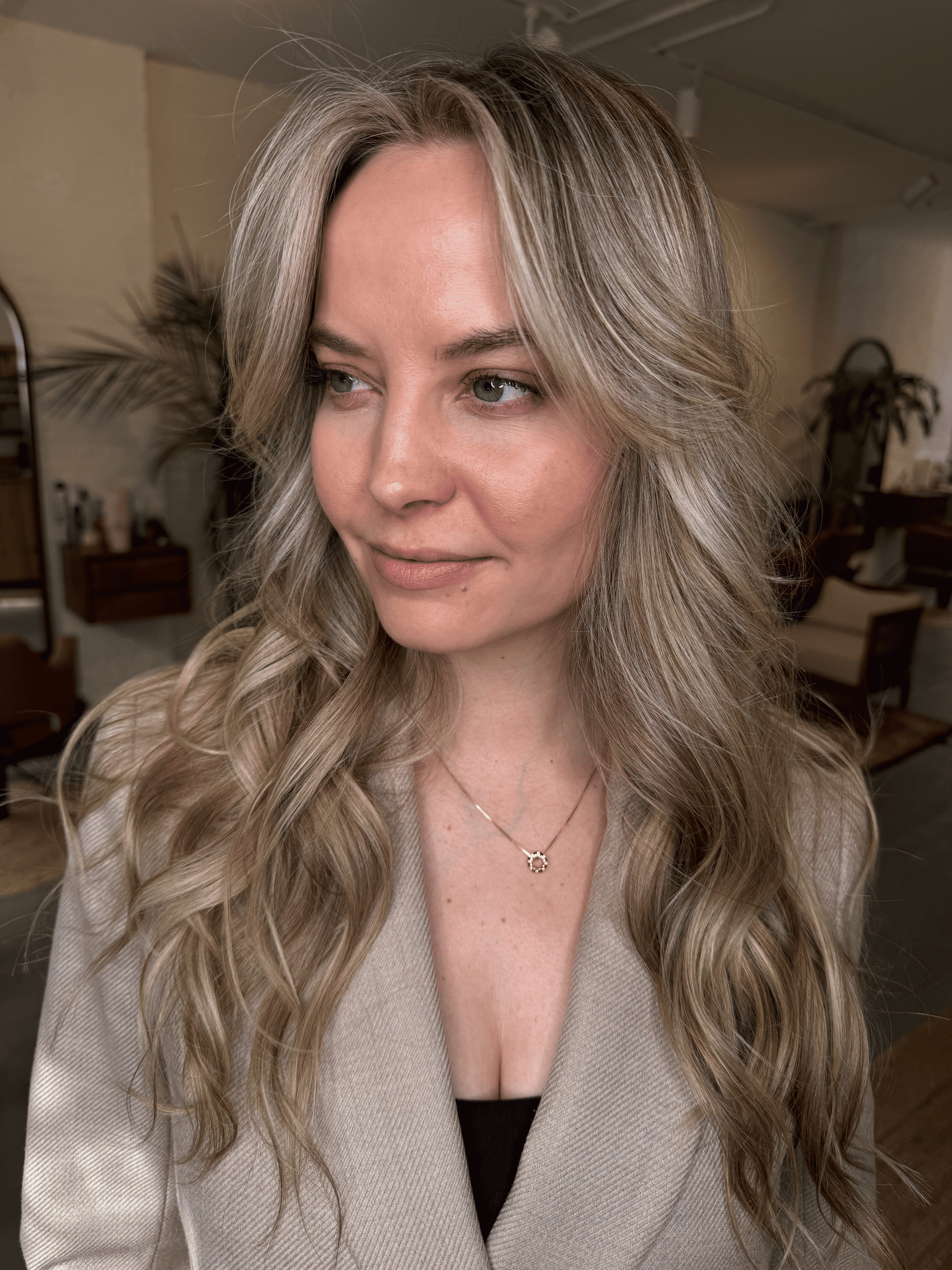 Salon hair look
