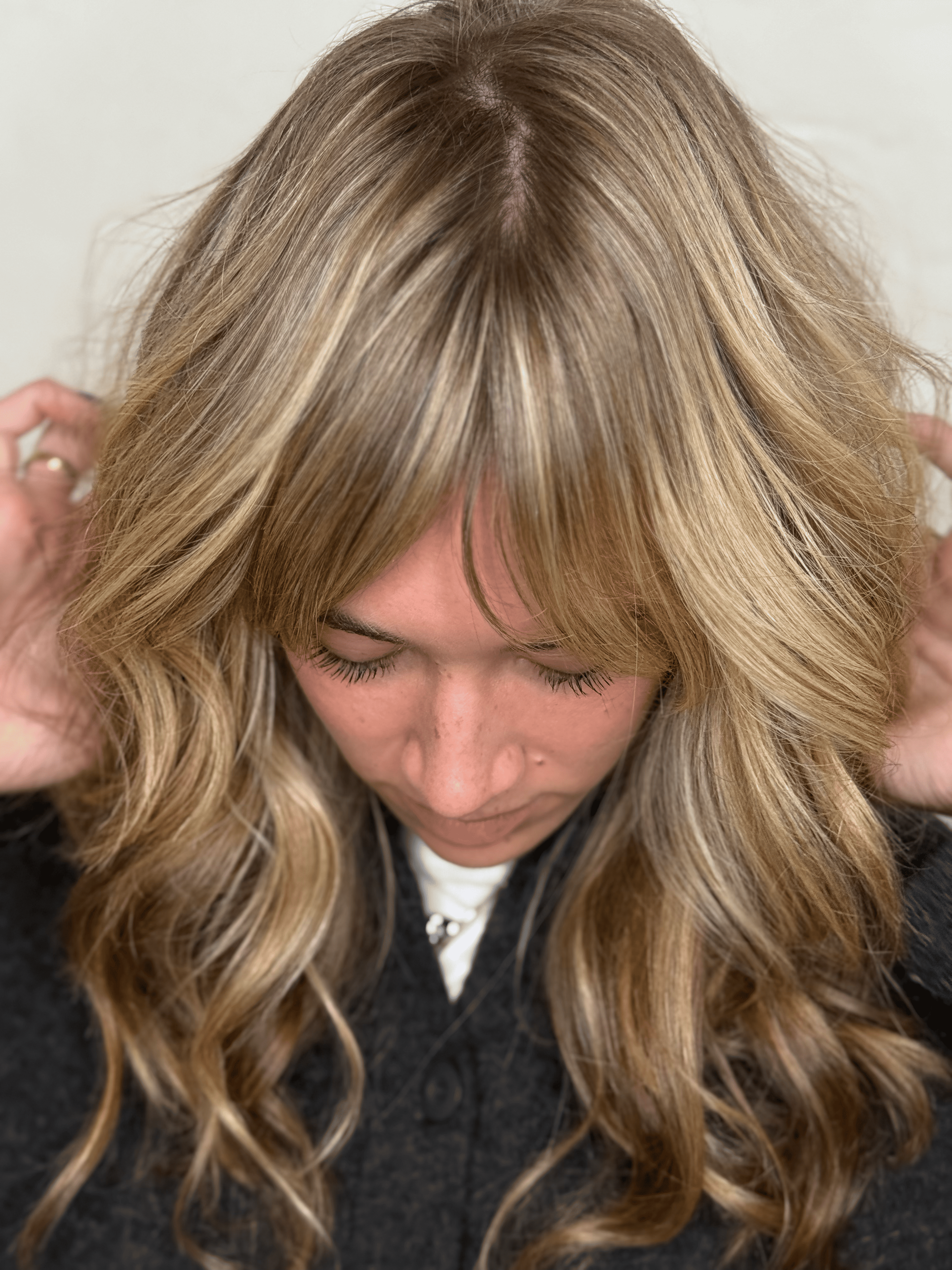 Salon hair look
