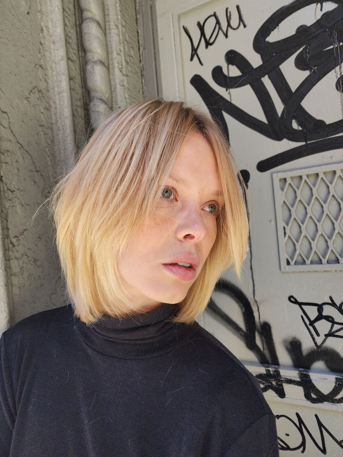 Sleek long hair with mirror shine, Williamsburg Salon