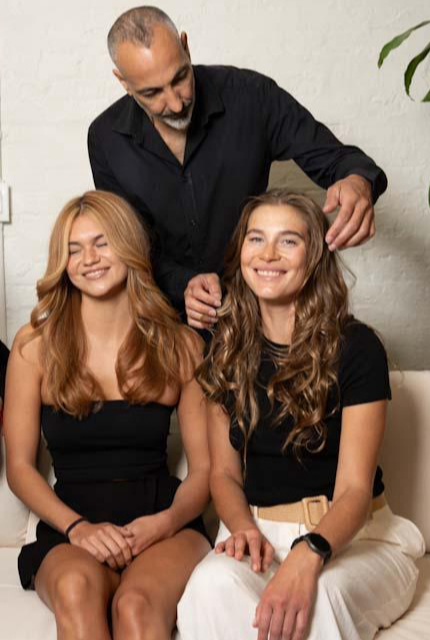 Yaniv Levy styling hair at Williamsburg Salon, 97 South 6th Street Brooklyn